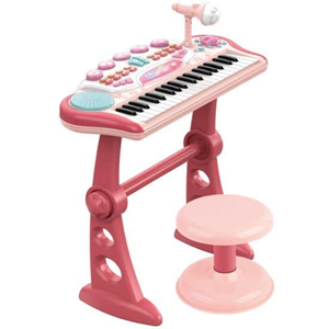 اسباب بازی پیانو الکترونیکی با صندلی و میکروفون Electronic Keyboard Musical_اسباب بازی